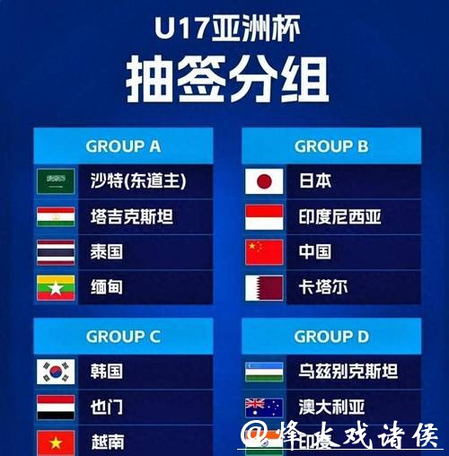 U17国足亚洲杯抽签:喜忧参半,不用管日本队,击败两队就能出线 U17国足亚洲杯抽签:喜忧参半,不用管日本队,击败两队就能出线